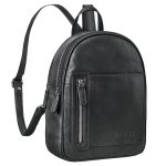 Ivana" 2 in 1 Rucksack Leder Damen Klein als Crossbody Bag Echtleder | STILORD
