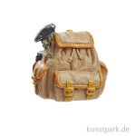 Mini Rucksack Trekking Braun, 3,5 cm