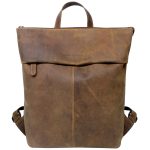Ines Echtleder Rucksack Damen Lederrucksack Braun Herren A4 – Greenwood