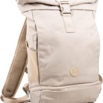 for you Rolltop Backpack Beige 15 21L Sustainable & Water Repellent Women & Men with Laptop