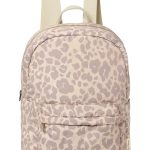 Puffy Midi Rucksack | Beige Leopard – Studio Noos