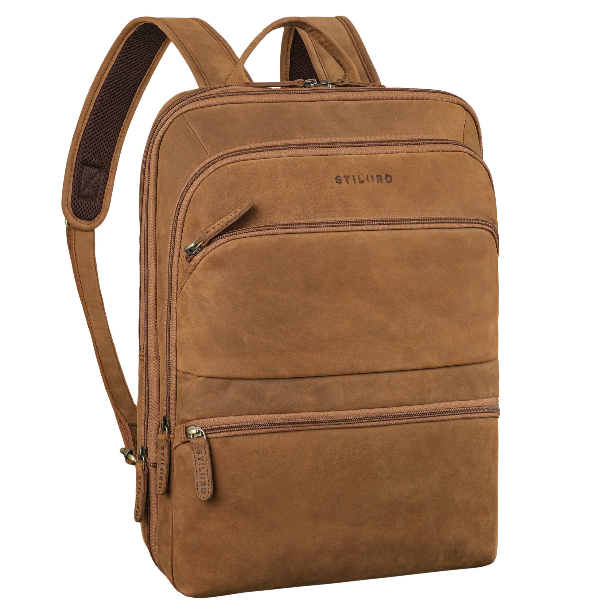 rucksack-mit-laptopfach-529vhr-1.jpg STILORD Notebook Rucksack "Giuseppe" Schmaler Laptop Rucksack 15 16 Zoll für Damen und Herren – Bild 1