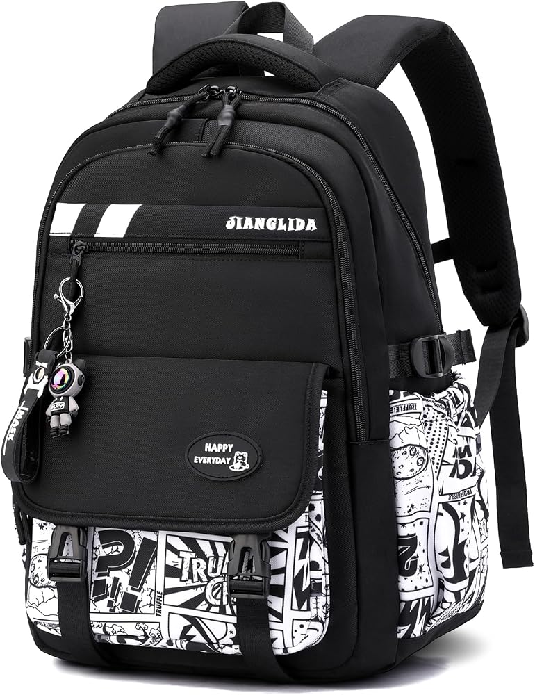 schulrucksack-oberstufe-331juv-1.jpg Tanou Schulrucksack Jungen Teenager, Graffiti Druck Schultasche 10 18 Jahre | Groß Rucksack Schule Gymnasium Oberstufe für Jungs, Wasserabweisend ... – Bild 1