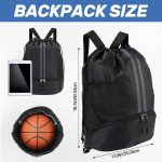 Wasserdichter Sportbeutel, Sportrucksack mit Schuhfac für Herren Damen | Rucksack Groß, Sportrucksacks mit Kordelzug, für Reisen Fitnessstudio Strand ...